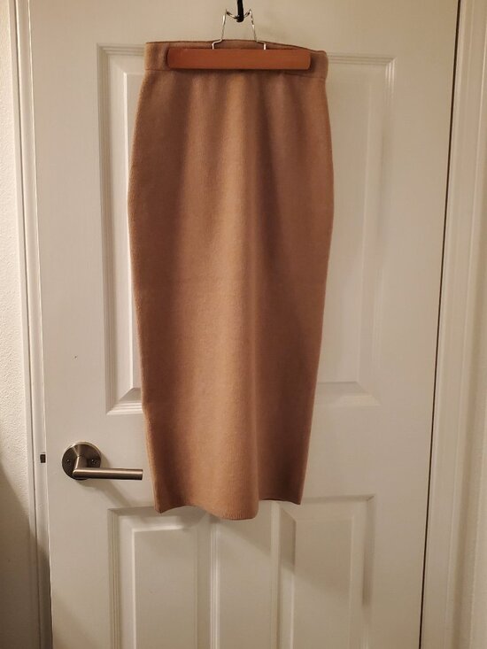 Babaton Dresses & Skirts - Elegant Camel Cashmere Skirt